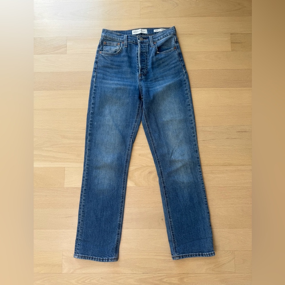 Aritzia Denim Forum The Arlo High Rise Straight Jeans Size 25/28L - Picture 6 of 13